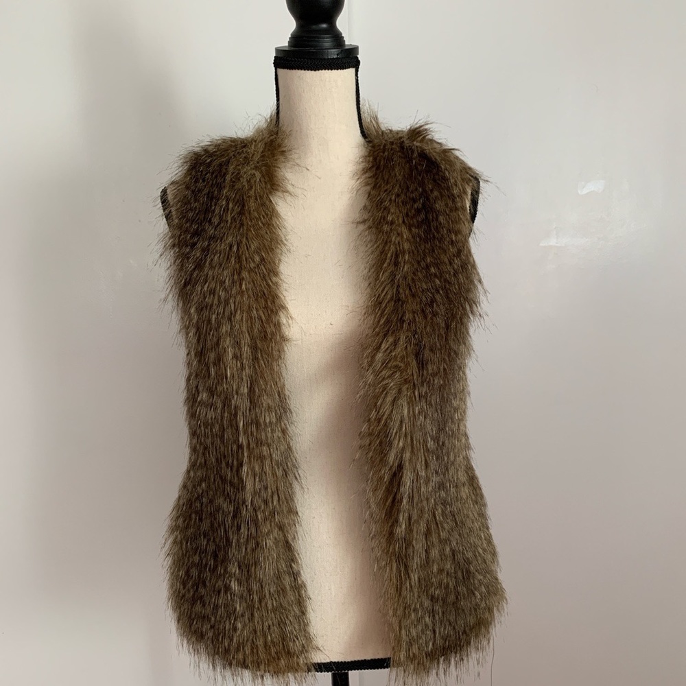 Faux fur vest